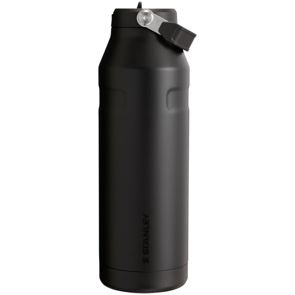 Stanley IceFlow Aerolight stainless steel water bottle in Black with Flip Straw