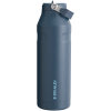 Stanley IceFlow Aerolight stainless steel water bottle in Navy with Flip Straw