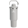 Stanley 40 OZ Ice Flow Fast Flow Insulated Tumbler In Ash Grey