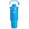 Stanley 40 OZ Ice Flow Fast Flow Insulated Tumbler In Azure Blue