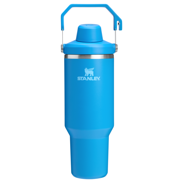 Stanley 40 OZ Ice Flow Fast Flow Insulated Tumbler In Azure Blue