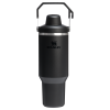 Stanley 40 OZ Ice Flow Fast Flow Insulated Tumbler In Black