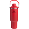 Stanley 40 OZ Ice Flow Fast Flow Insulated Tumbler In Chili Red