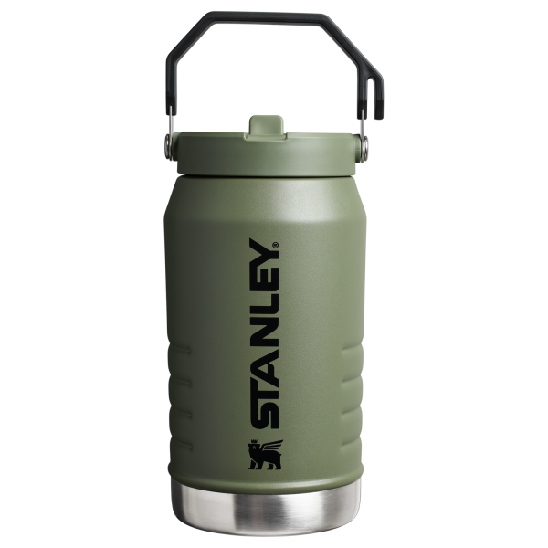 Stanley 64 OZ IceFlow Flip Straw Water Jug In Dried Pine Green