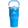Stanley 20 OZ IceFlow Flip Straw Insulated Tumbler In Azure Blue