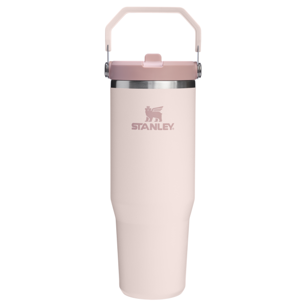 Stanley 30 OZ IceFlow Flip Straw Tumbler In Rose Quartz Pink