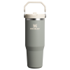 Stanley 30 OZ Ice Flow Flip Straw Insulated Tumbler In Sage Grey