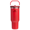 Stanley 40 OZ Ice Flow Flip Straw Insulated Tumbler In Chili Red
