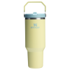 Stanley 40 OZ Ice Flow Flip Straw Insulated Tumbler In Pomelo Yellow