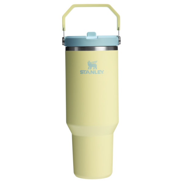 Stanley 40 OZ Ice Flow Flip Straw Insulated Tumbler In Pomelo Yellow