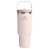 Stanley 40 OZ Ice Flow Flip Straw Insulated Tumbler In Rose Quartz Pink