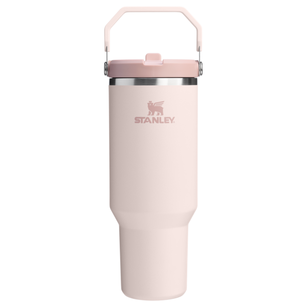 Stanley 40 OZ Ice Flow Flip Straw Insulated Tumbler In Rose Quartz Pink