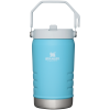 Stanley 40 OZ IceFlow Flip Straw Insulated Water Jug In Pool Blue