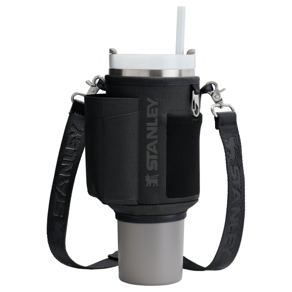 Stanley Carry-All 40 oz Quencher with Detachable Crossbody Straps in Black