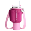 Stanley Carry-All 40 oz Quencher with Detachable Crossbody Straps in Fuchsia