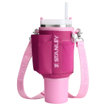 Stanley Carry-All 40 oz Quencher with Detachable Crossbody Straps in Fuchsia