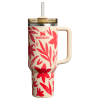 Stanley 40 OZ Mother's Day Quencher Insulated Tumbler In Resort Floral