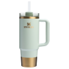 Stanley Quencher H2.O FlowState Tumbler Cup 30 OZ In Gilded Celadon Blue
