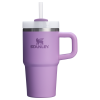 The Quencher H2.O 20 oz FlowState Tumbler with handle and straw in Lilac Purple
