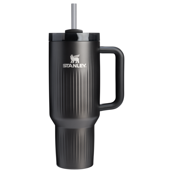 Stanley 40 OZ Quencher Fluted Insulate Tumbler In Black