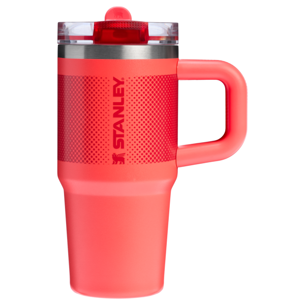 Stanley 14 OZ ProTour Flip Straw Tumbler Cup In Hot Coral Red