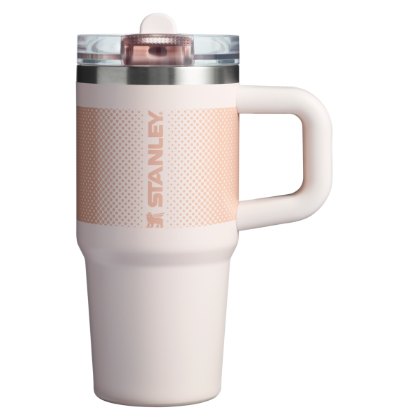 The Stanley Quencher ProTour Flip Straw Tumbler 14 OZ in Rose Quartz Fade