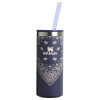 Stanley 10 OZ Everyday Slim Stainless Steel Can Cooler In Blue Corn Paisley