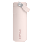Stanley 16 OZ IceFlow Aerolight Water Bottle WIth Flip Straw Lid In Rose Quartz Pink
