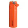 Stanley 24 OZ IceFlow Aerolight Water Nottle With Flip Straw And Top Handle In TIgerlily Orange
