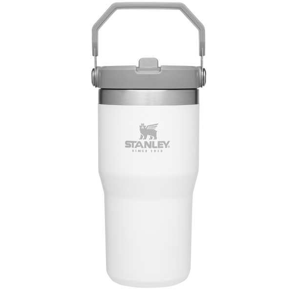 Stanley 20 OZ IceFlow Flip Straw Tumbler In Polar White