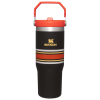 Stanley 30 OZ IceFlow Flip Straw Stainless Steel Tumbler In Black Mesh