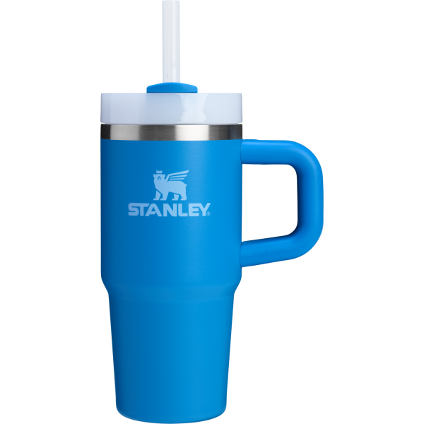 Stanley 14 OZ Quencher Stainless Steel Tumbler With Straw In Azure Blue