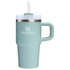 Stanley 20 OZ Quencher Tumbler With Straw & Handle In Seafoam Green