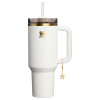 Stanley 40 OZ Quencher Luxe Tumbler In White Snakeskin