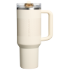 Stanley 40 OZ Quencher ProTour Flip Straw Tumbler In Cream Fade White