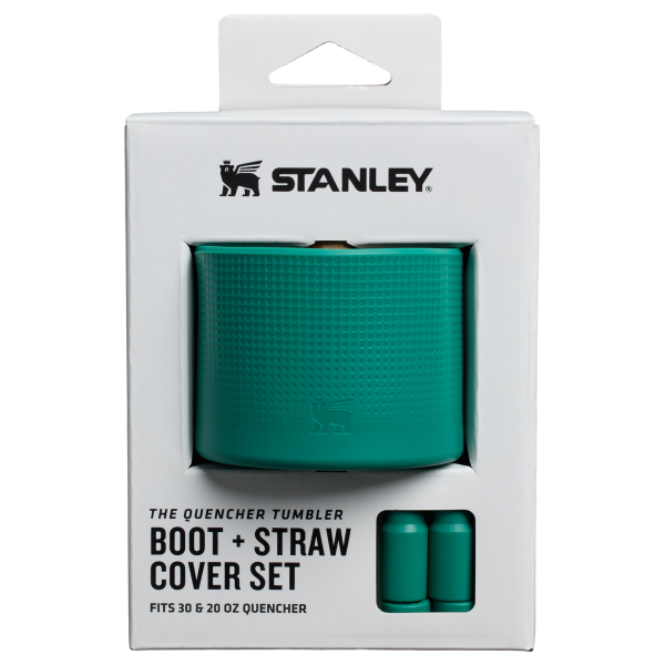 Stanley 30 OZ Quencher Tumbler Boot & Straw Cover In Alpine Green