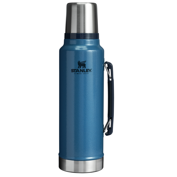 Stanley 1.5 Quart Vacuum Bottle In Hammertone Blue